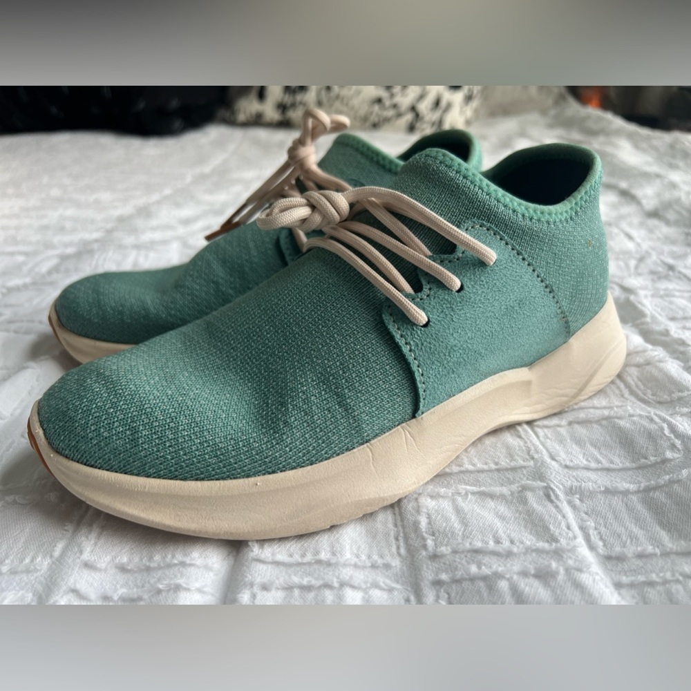Vessi Everyday Sneakers Mint Green Blue Unisex Men’s Size 6 Woman’s 7.5